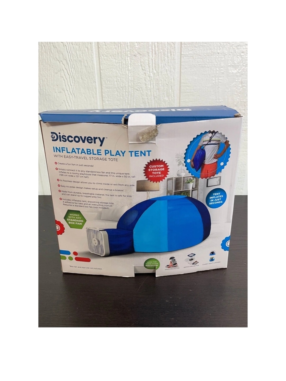 Discovery Inflatable Play Tent — Bright Blue